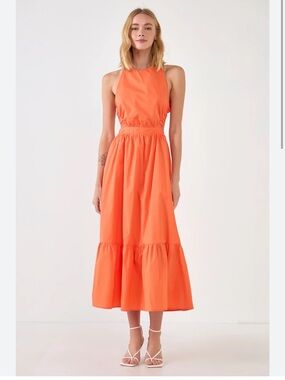 English Factory Orange Dress